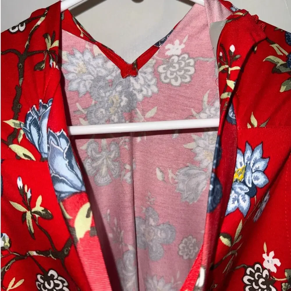 LOFT Sleeveless Floral Print Swing Dress Women's size XSP - Picture 3 of 6